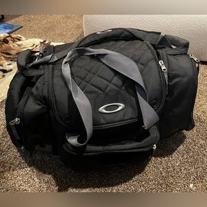 Oakley Black Athlete XL Duffle Travel Bag